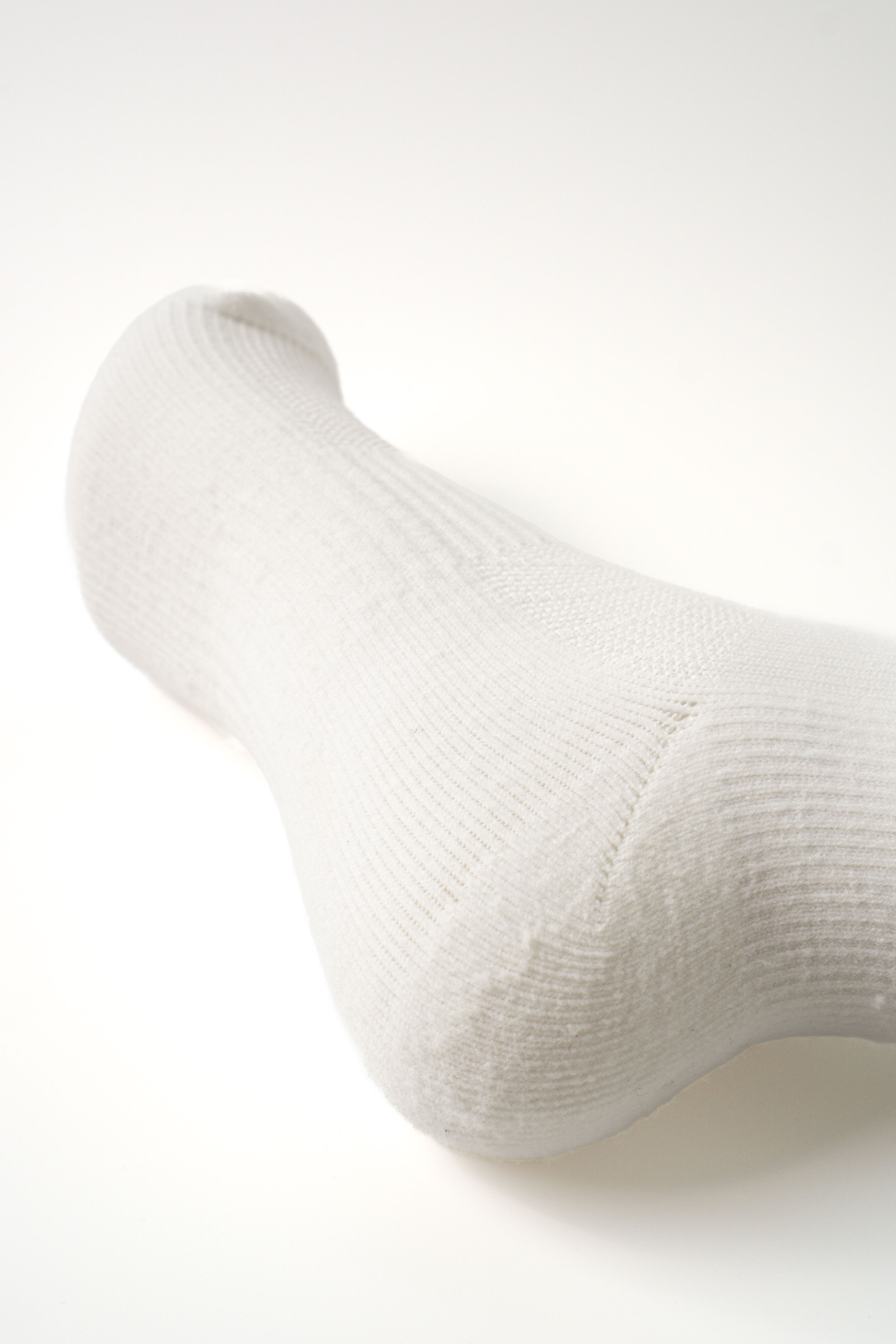 QYVE Subzero Crew Socks - White + Ice Blue Colour | Sports Socks, Futsal, Football, Jogging